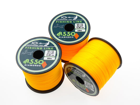 ASSO Diamonds Gold Fishing Line 4OZ Spool