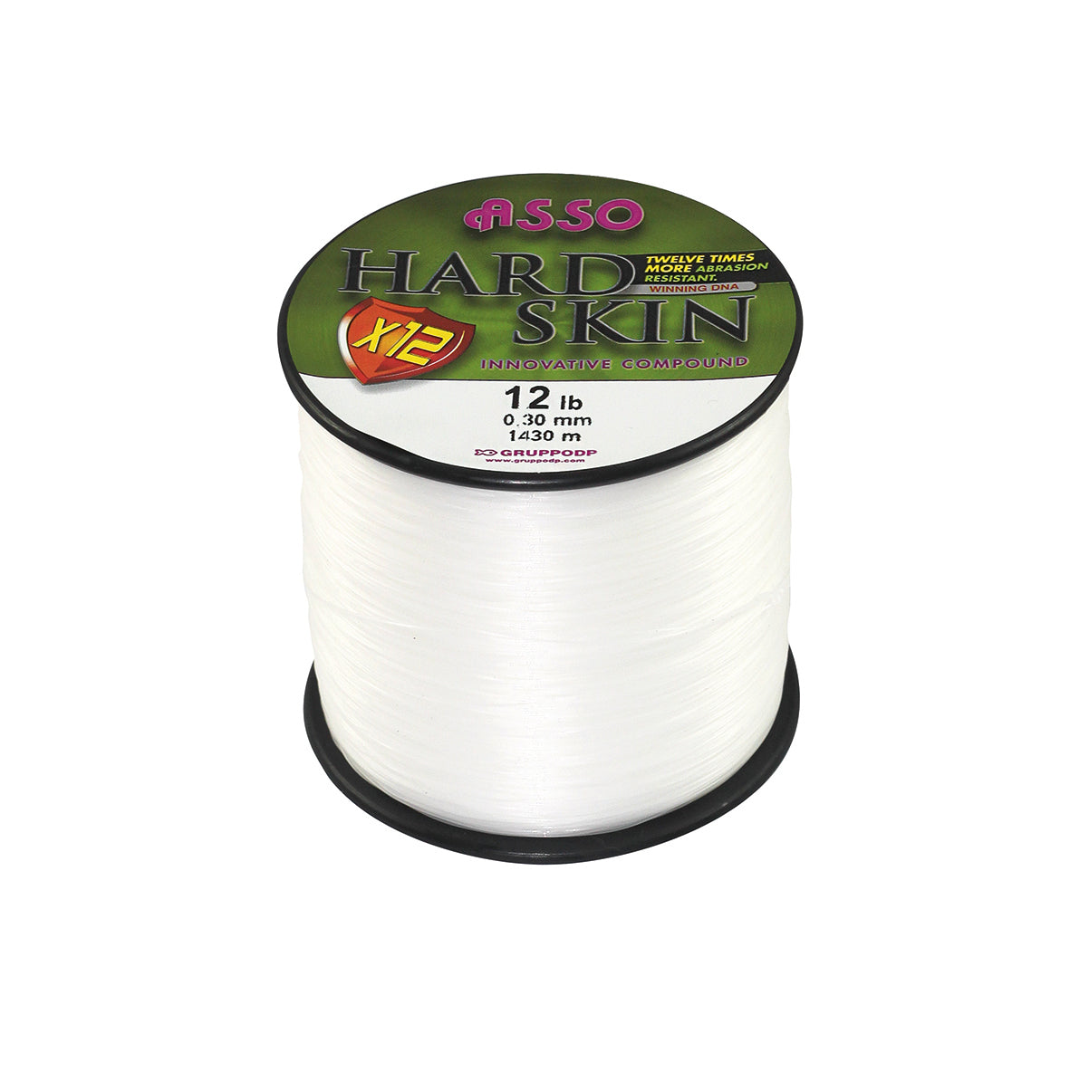 Asso Hard Skin White 12 LB Spool