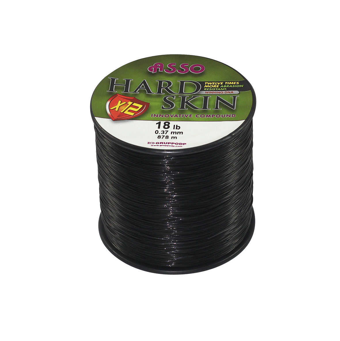 Asso Hard Skin Black 18LB Spool
