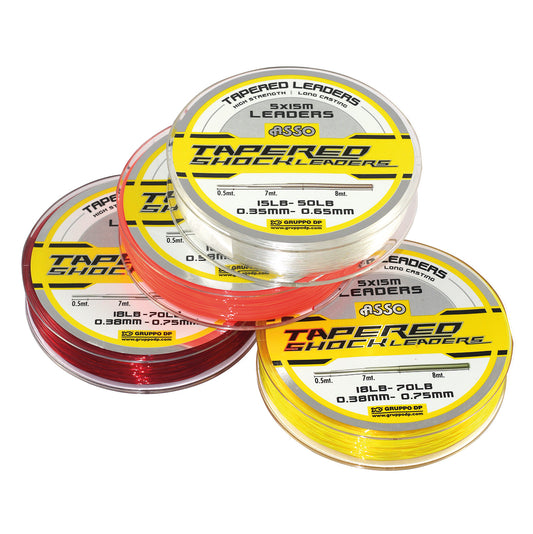 Asso Tapered Shock Leader 5 x 15M Fishing line