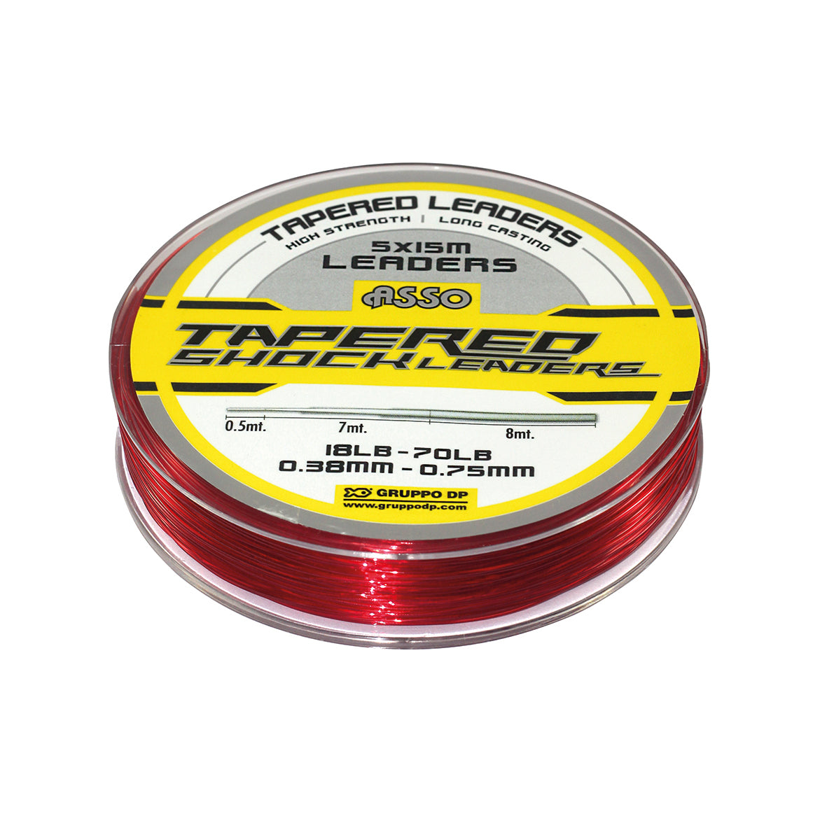 Asso Tapered Shock Leader 5 x 15M Fishing Line – Asso Fishing Line UK