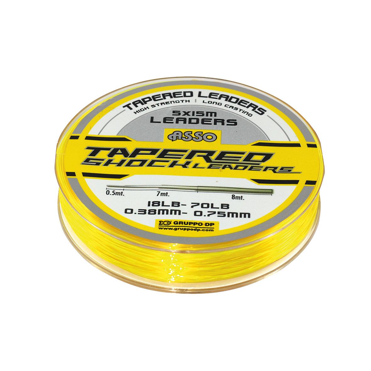 Asso Tapered Shock Leader 5 x 15M Fishing Line – Asso Fishing Line UK