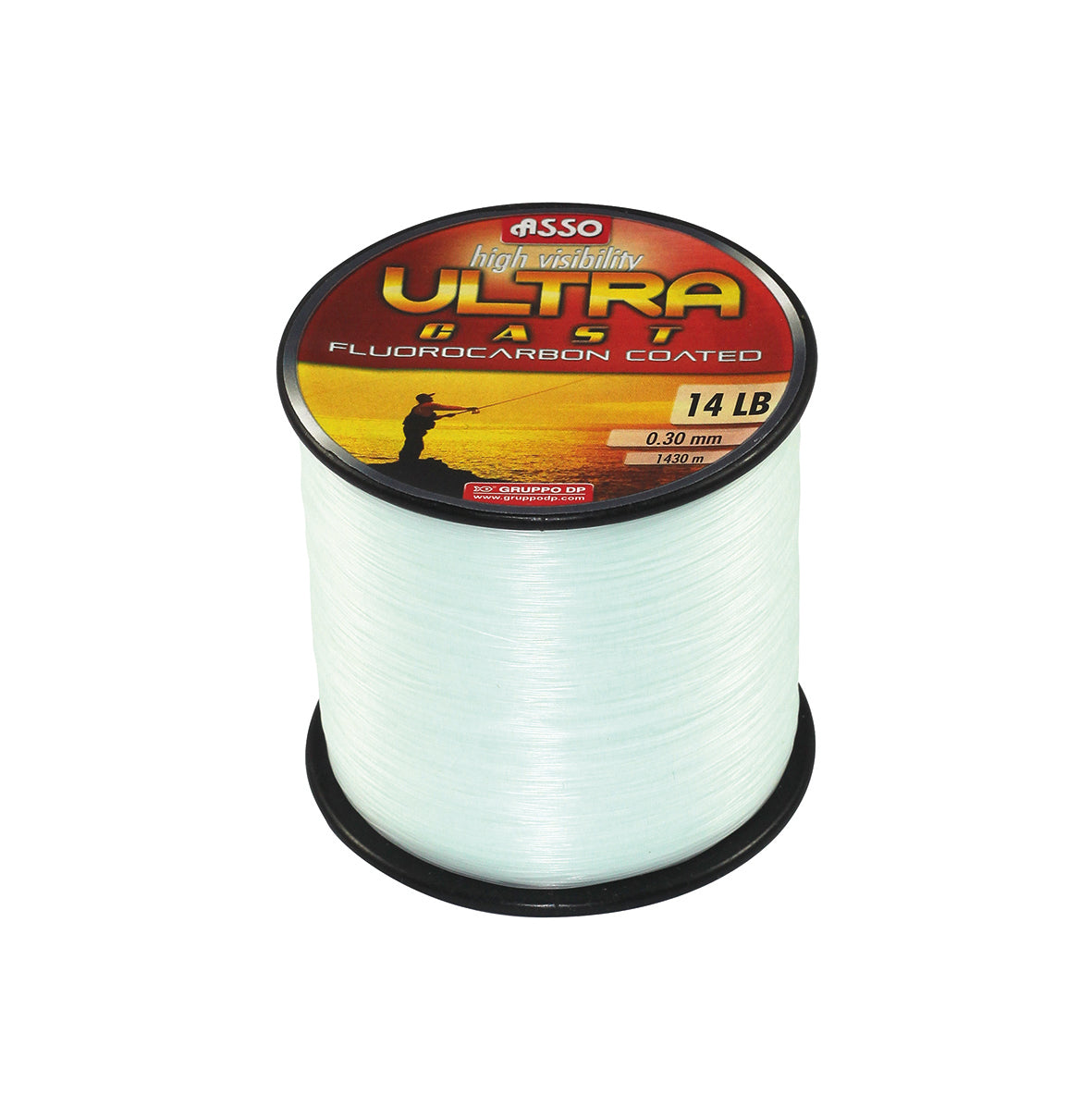 ASSO Ultra Cast Fluorocarbon Fishing Line 10LB white